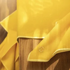 Sunflower Yellow Cotton & Linen Shades