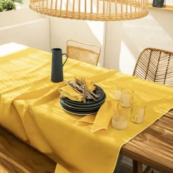Sunflower Yellow Cotton & Linen Shades